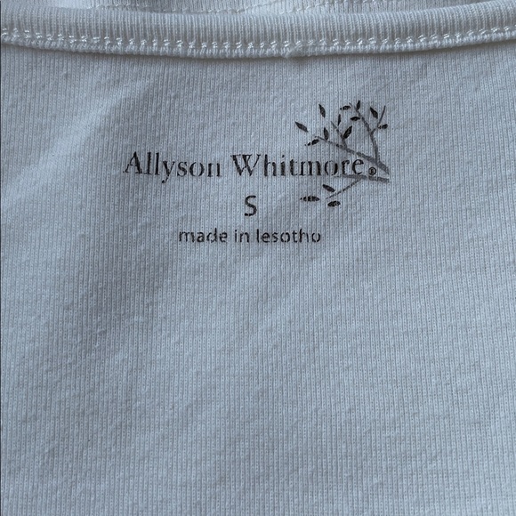 Allyson Whitmore Cream Lace Detail Tank Top.  Size Small. - Picture 4 of 5